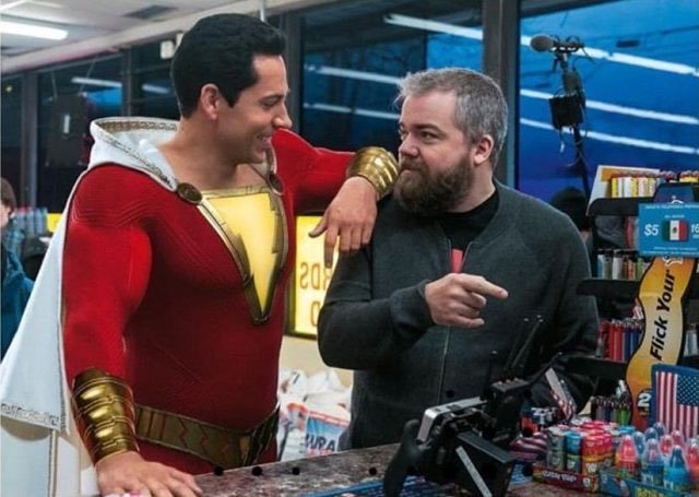 Zachary Levi et le réalisateur David F. Sandberg